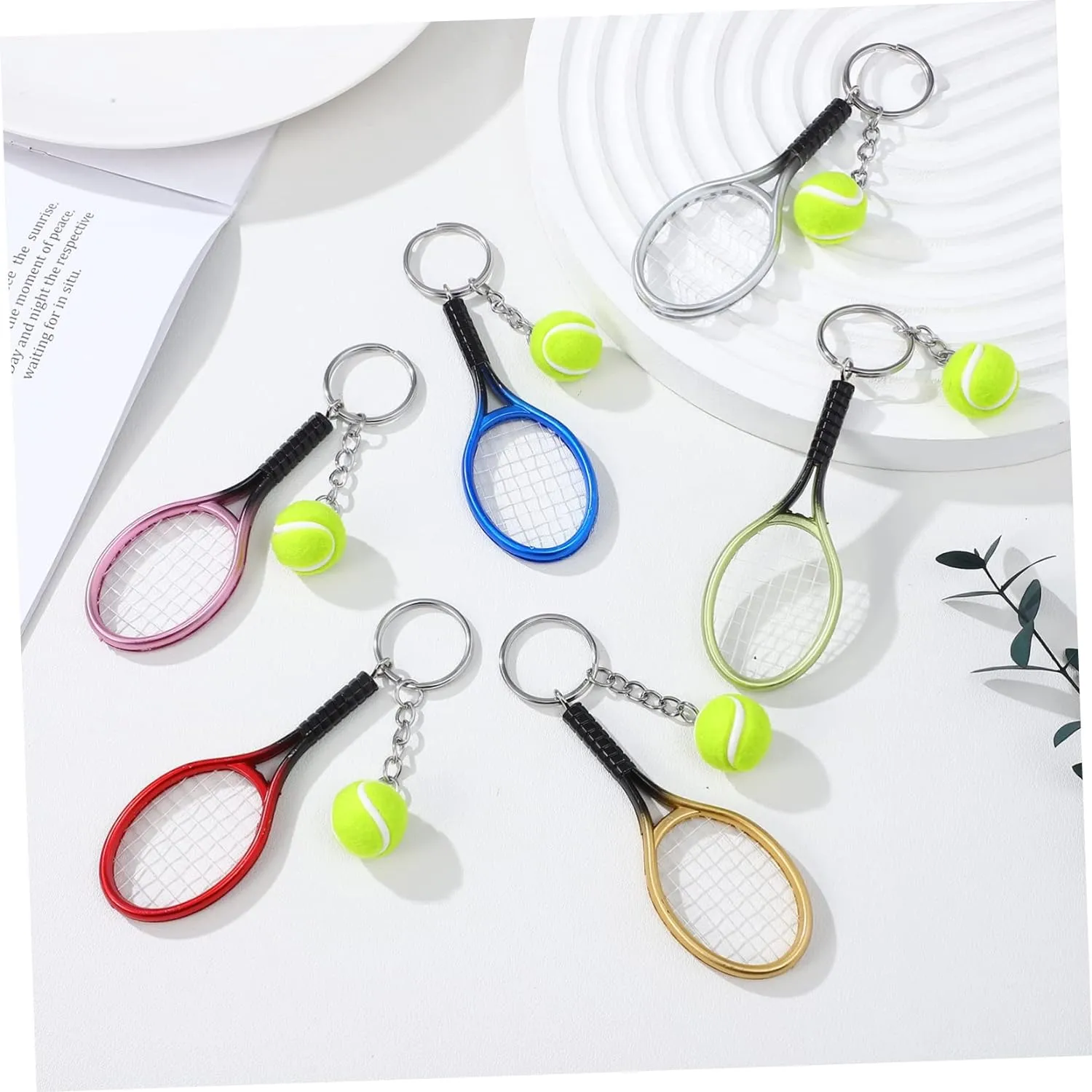 Premium Metal Tennis Keychain | BLUE | Perfect Gift for Tennis Lovers