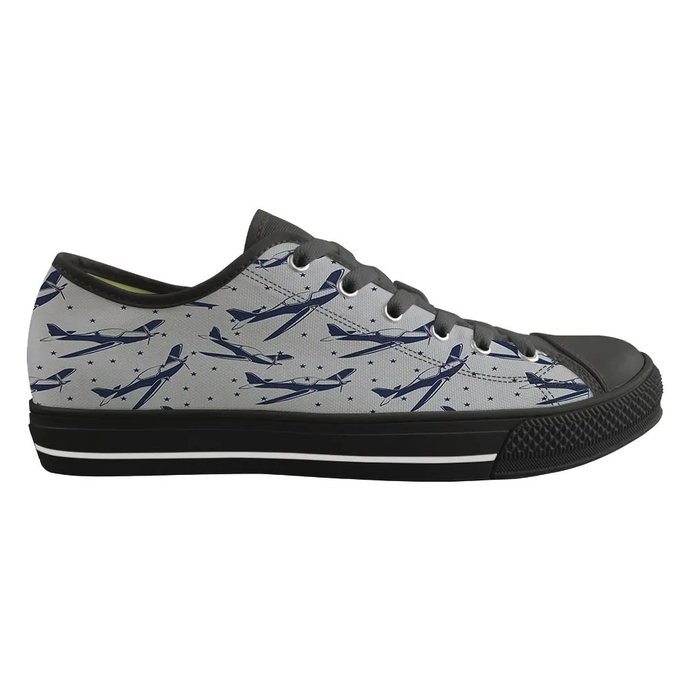 Propellers & Stars Designed Canvas Shoes (Men)