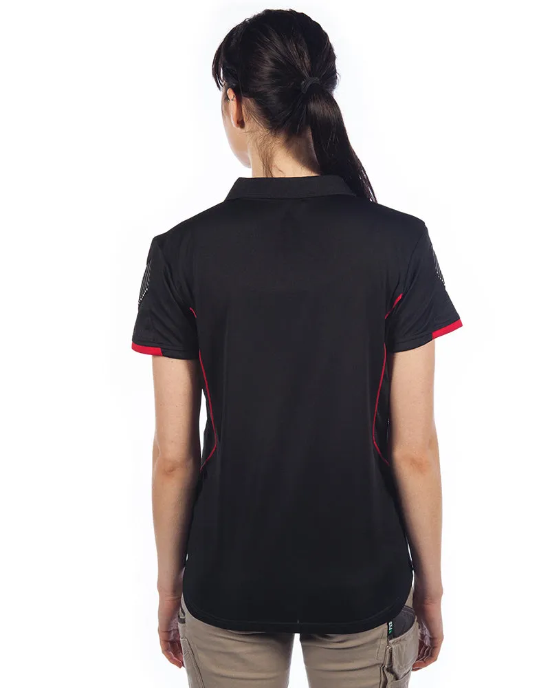 Razor Ladies Polo - Black/Red