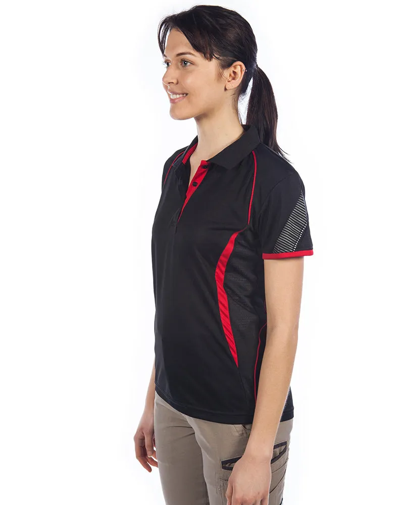 Razor Ladies Polo - Black/Red