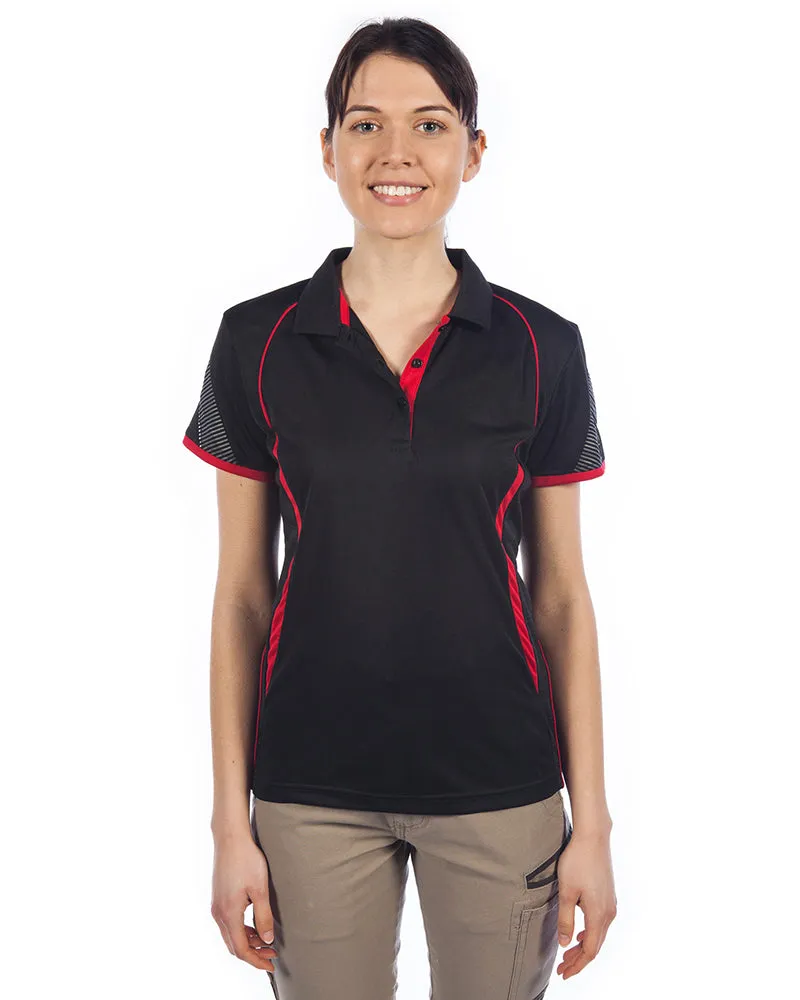 Razor Ladies Polo - Black/Red