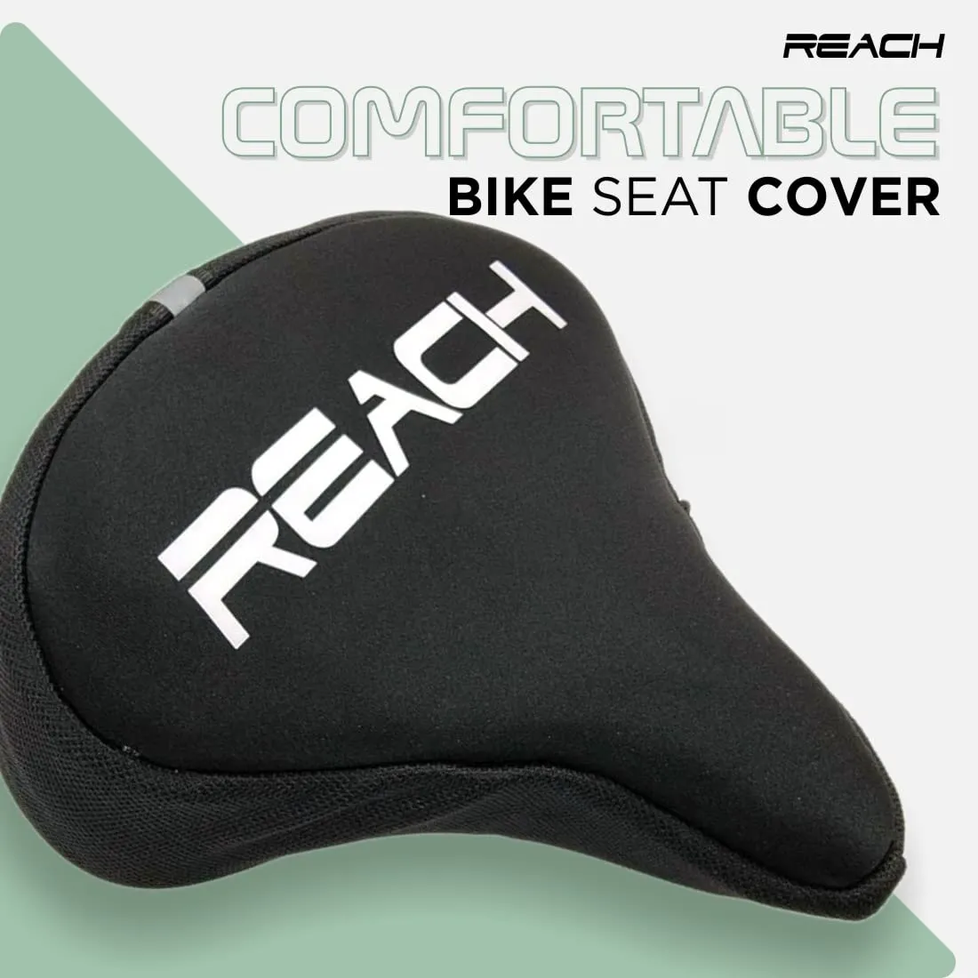 REACH 12mm Thick Silica Gel Seat Cover for Indoor Exercise Bikes | Comfortable Fitness Cycle Saddle Cover | Exercise Bike Saddle Seat Cushion