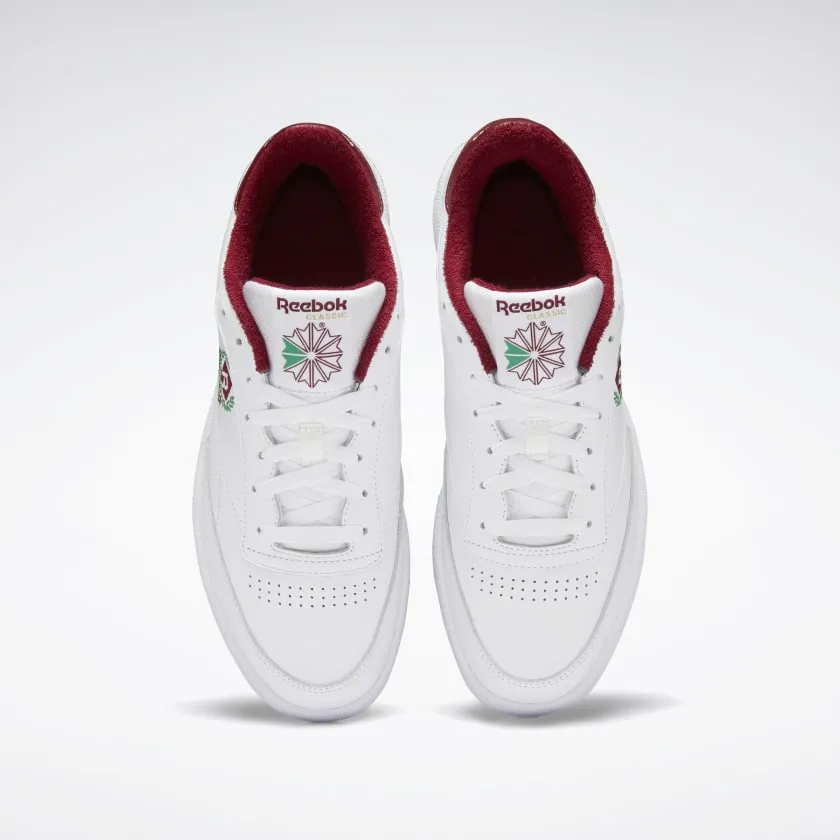 REEBOK CLUB C 85 - Ftwr White / Ftwr White / Classic Burgundy