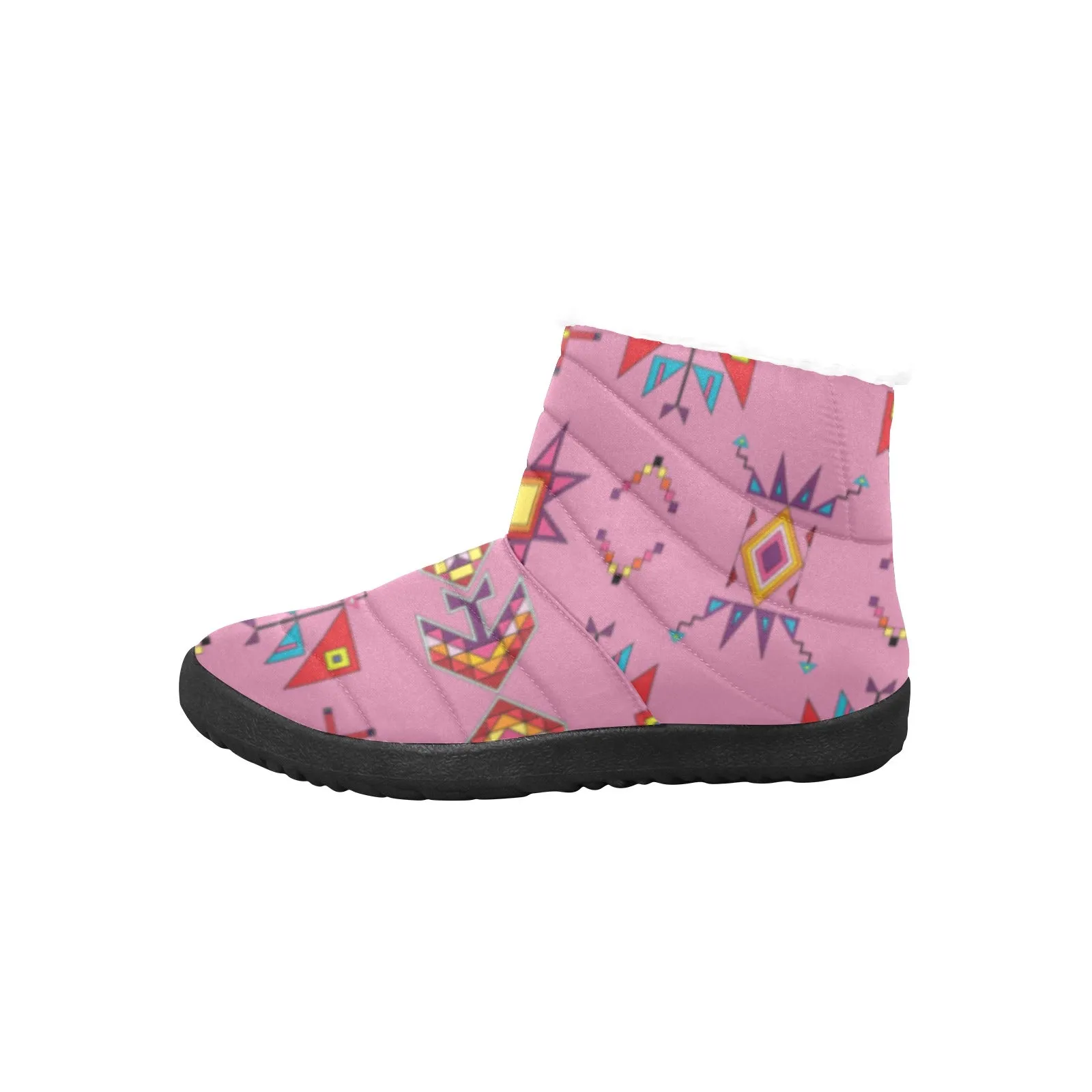 Scattered Generations Pink Men's Padded Winter Boot