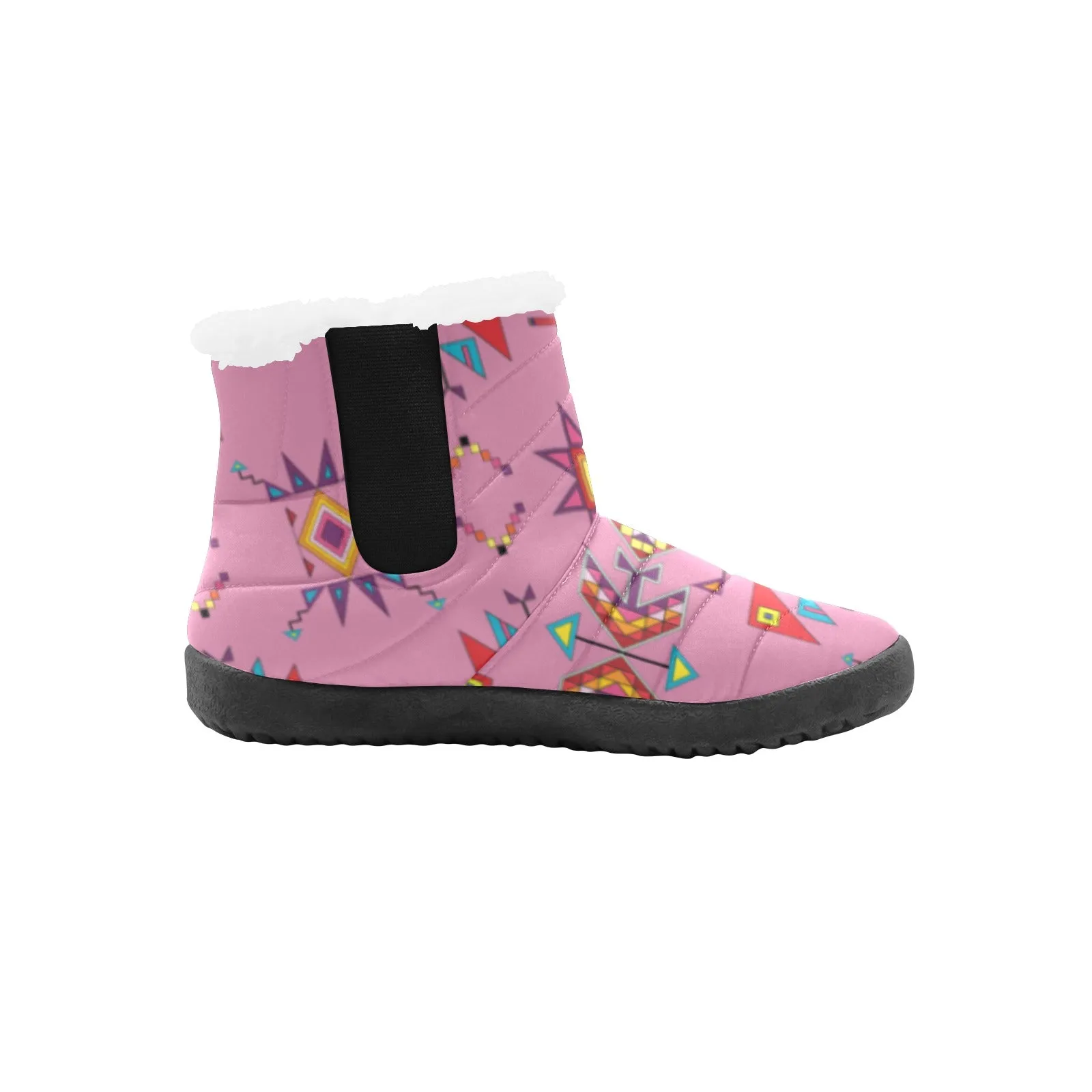 Scattered Generations Pink Men's Padded Winter Boot