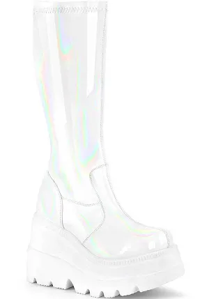 SHAKER-65 [White Holo] | PLATFORM BOOTS [PREORDER]