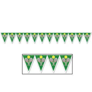 Tennis Pennant Banner 28cm x 2.2m