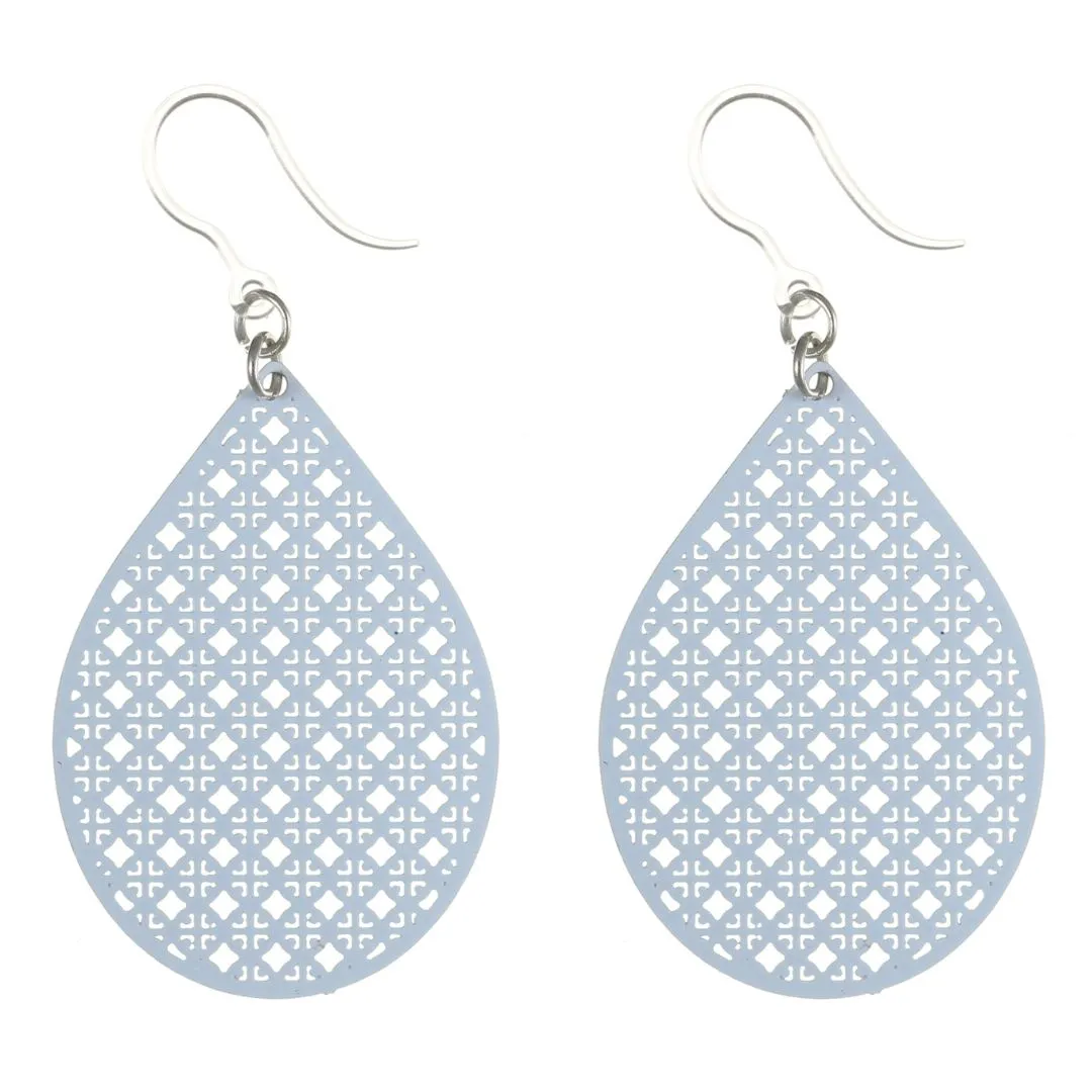 Tennis Racquet Dangles Hypoallergenic Earrings for Sensitive Ears Made with Plastic Posts