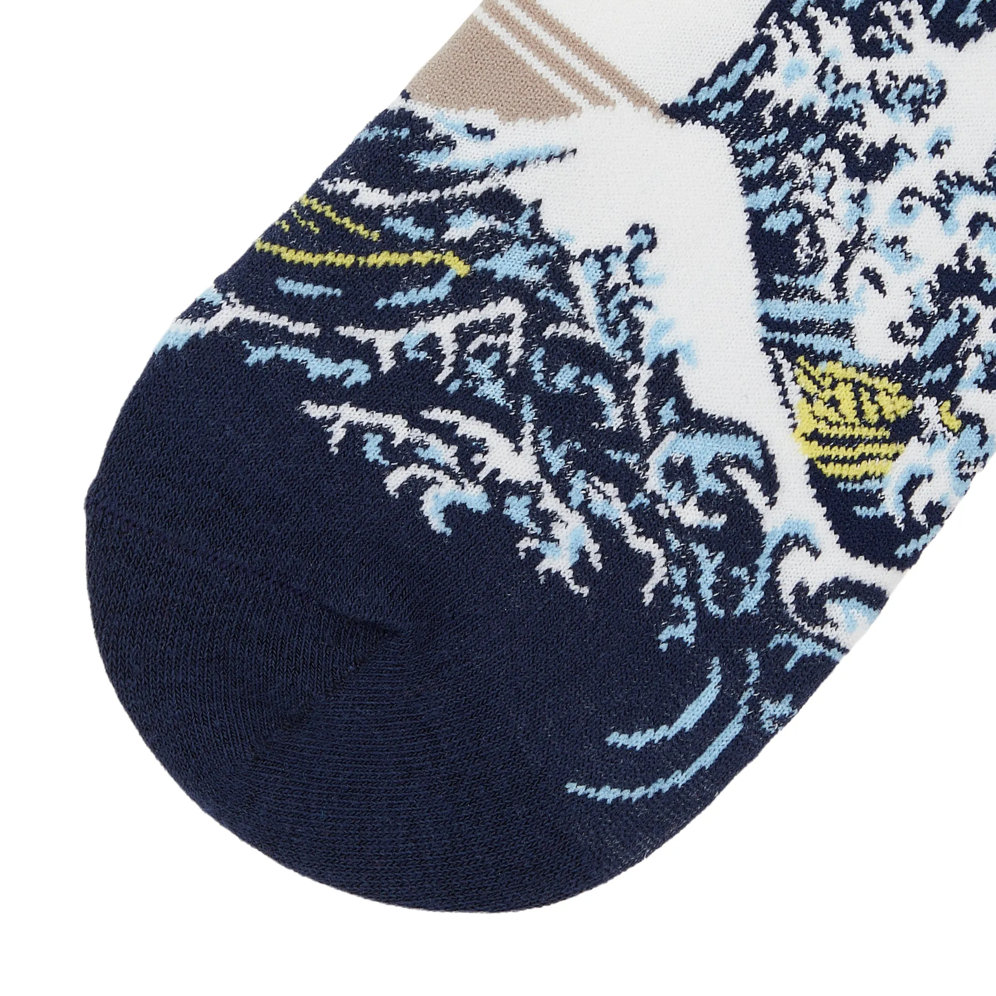 The Great Wave Off Kanagawa Printed Ankle Socks