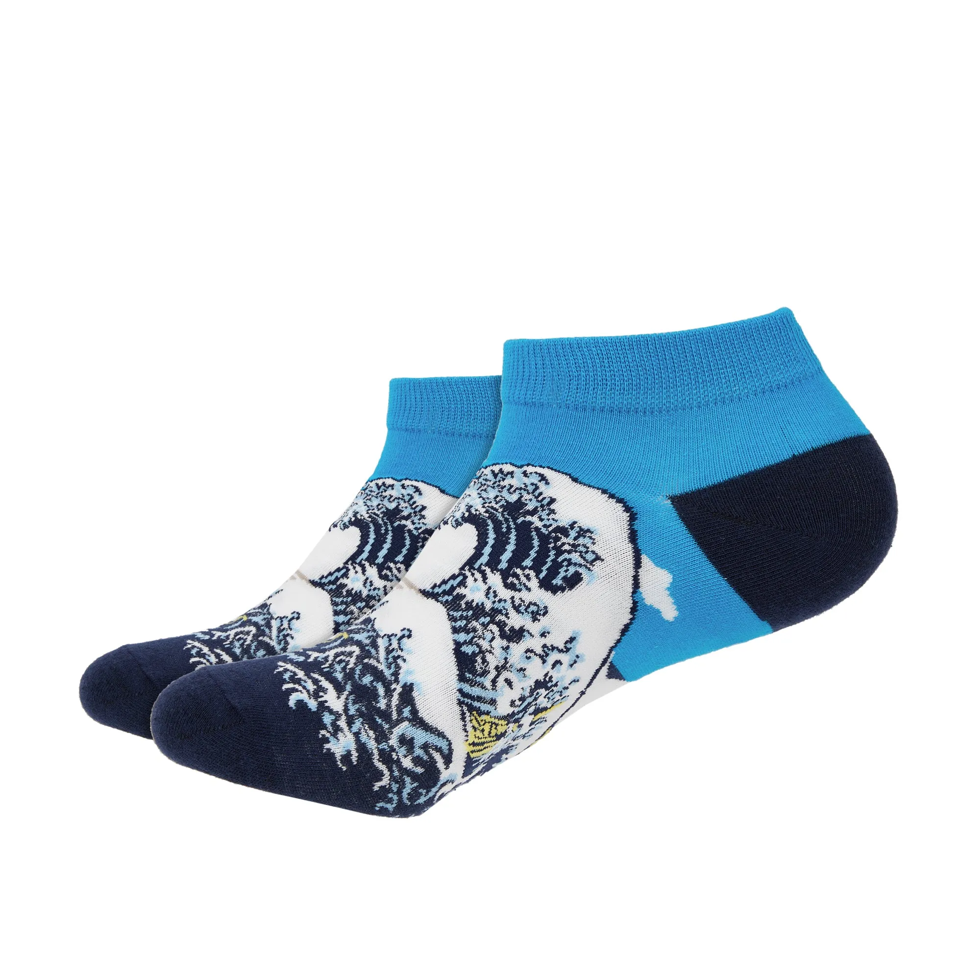 The Great Wave Off Kanagawa Printed Ankle Socks