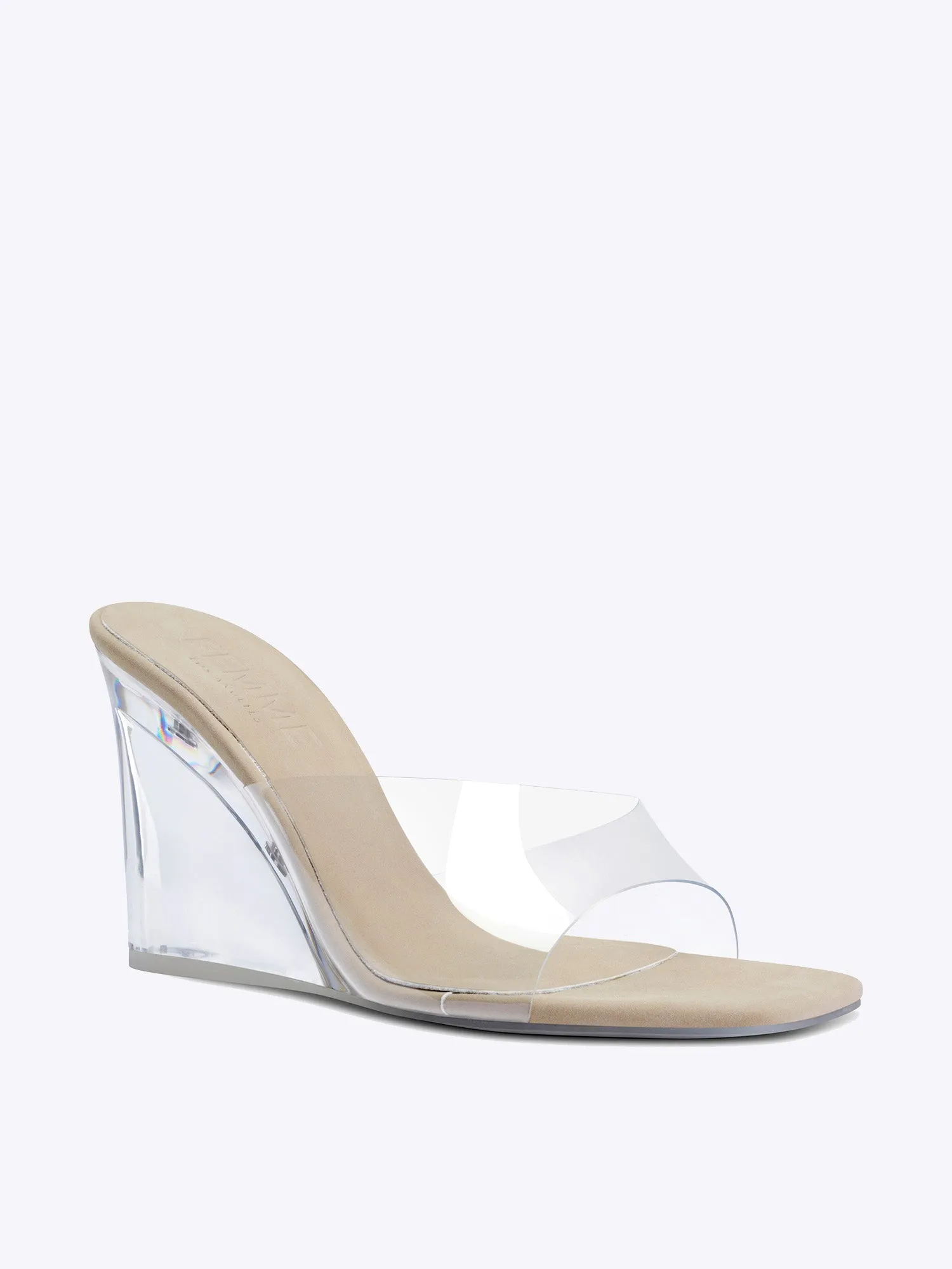 The Riri Wedge - Glassy Nude