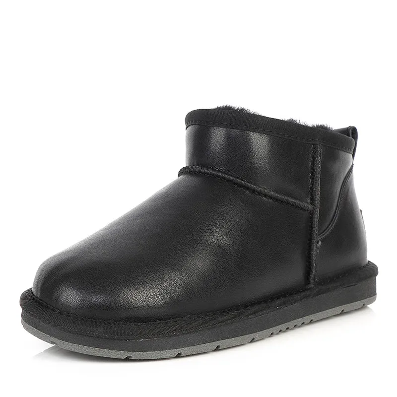 Ugg Mini Slant Nappa Leather Boots