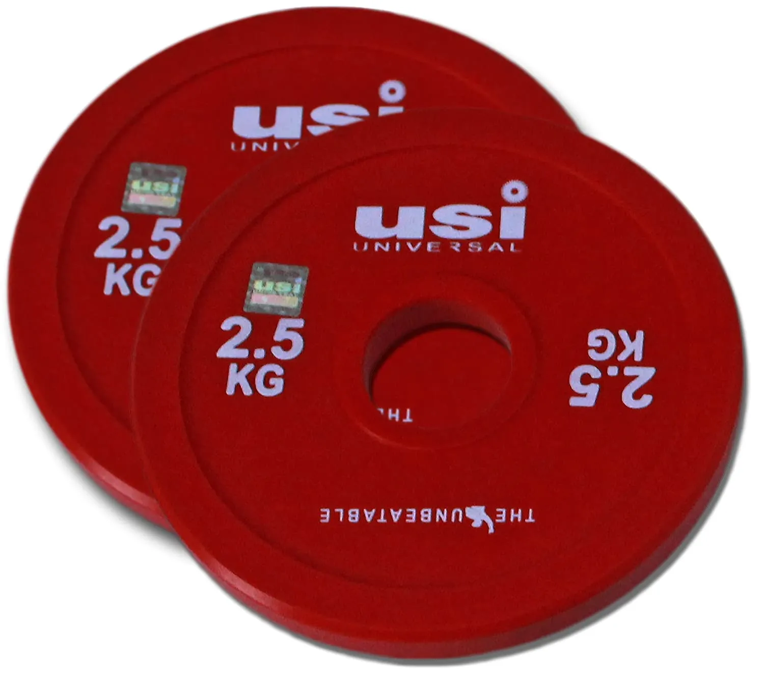 USI UNIVERSAL Weight Plates, FP 2.5Kg Fraction Olympic Weight Plates For Home Gym, Steel & PVC Constructions, Olympic Hole 51mm, Ideal For Cross Training, Weight Lifting