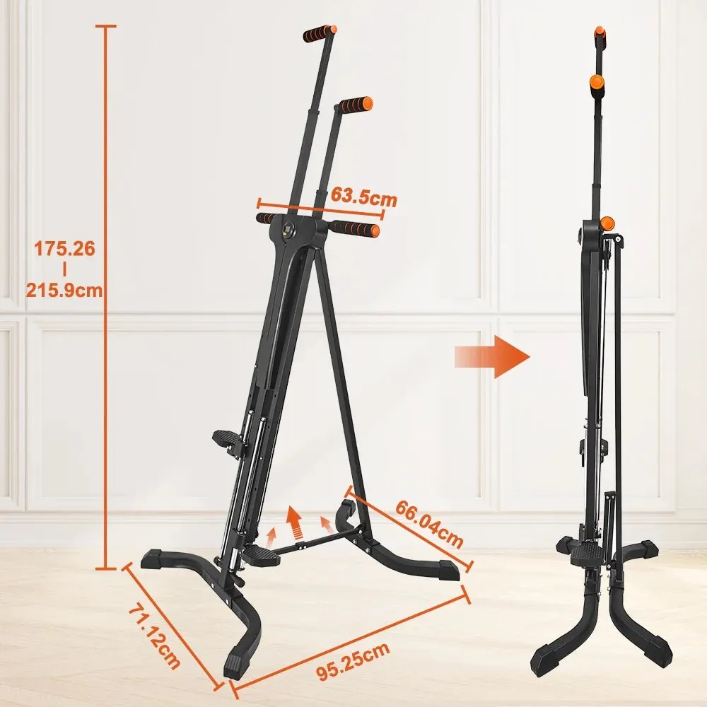 Vertical Climber Exercise Machine for Home Gym with LCD Display 5 Levels Adjustable Easy to Assemble