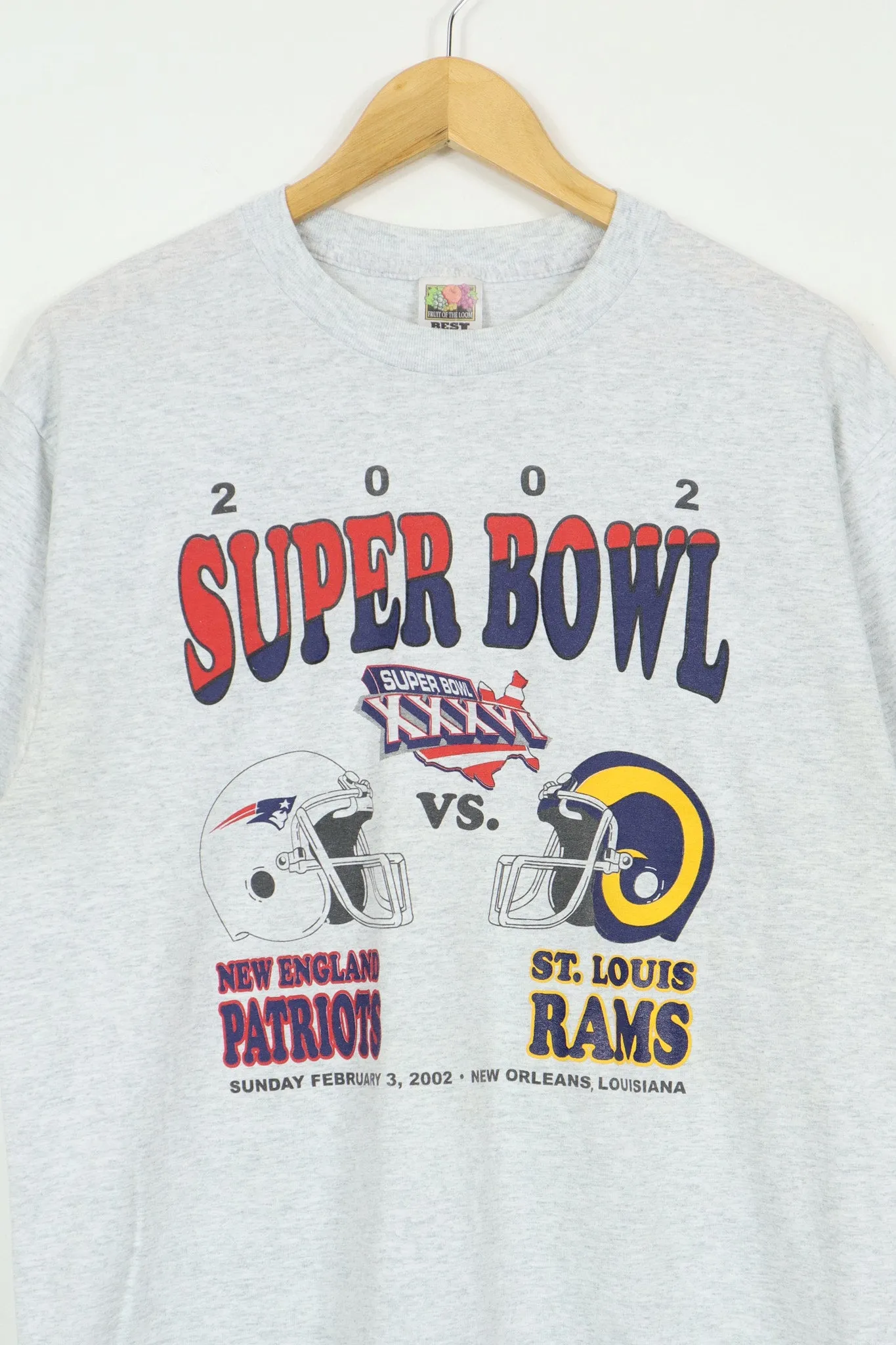 Vintage 2002 Super Bowl XXXVI Tee