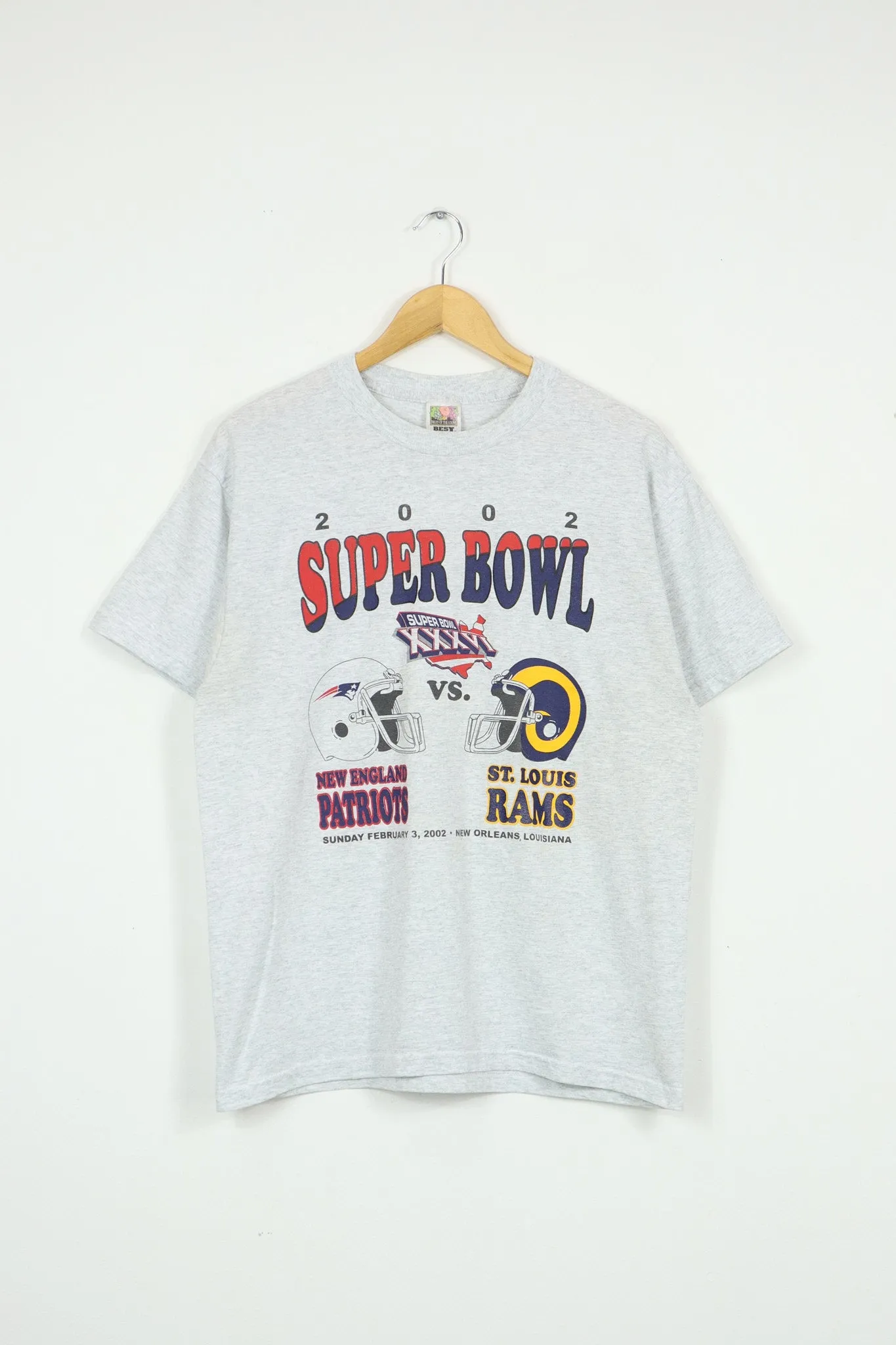 Vintage 2002 Super Bowl XXXVI Tee