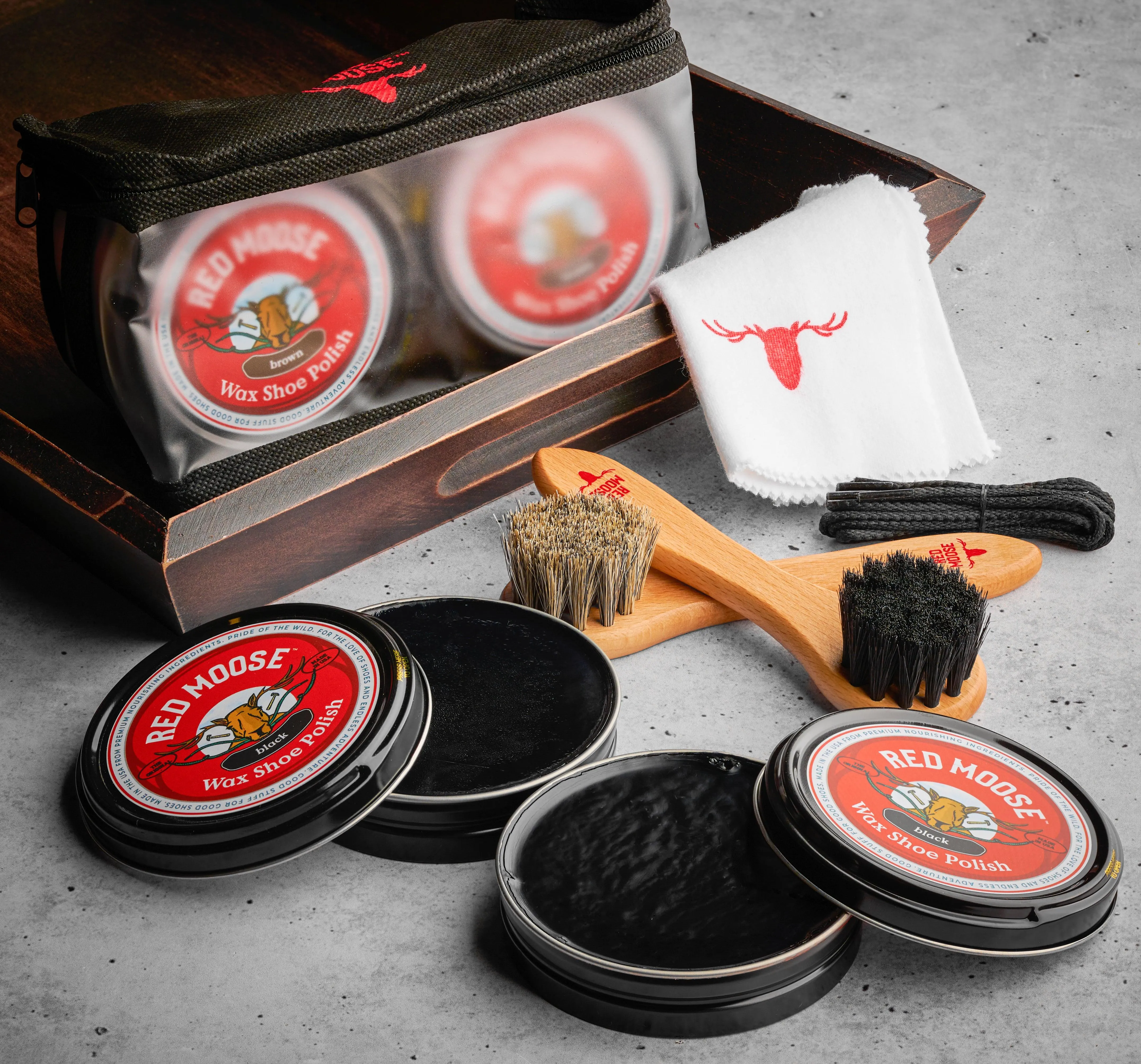 Wax Shoe Polish Kit