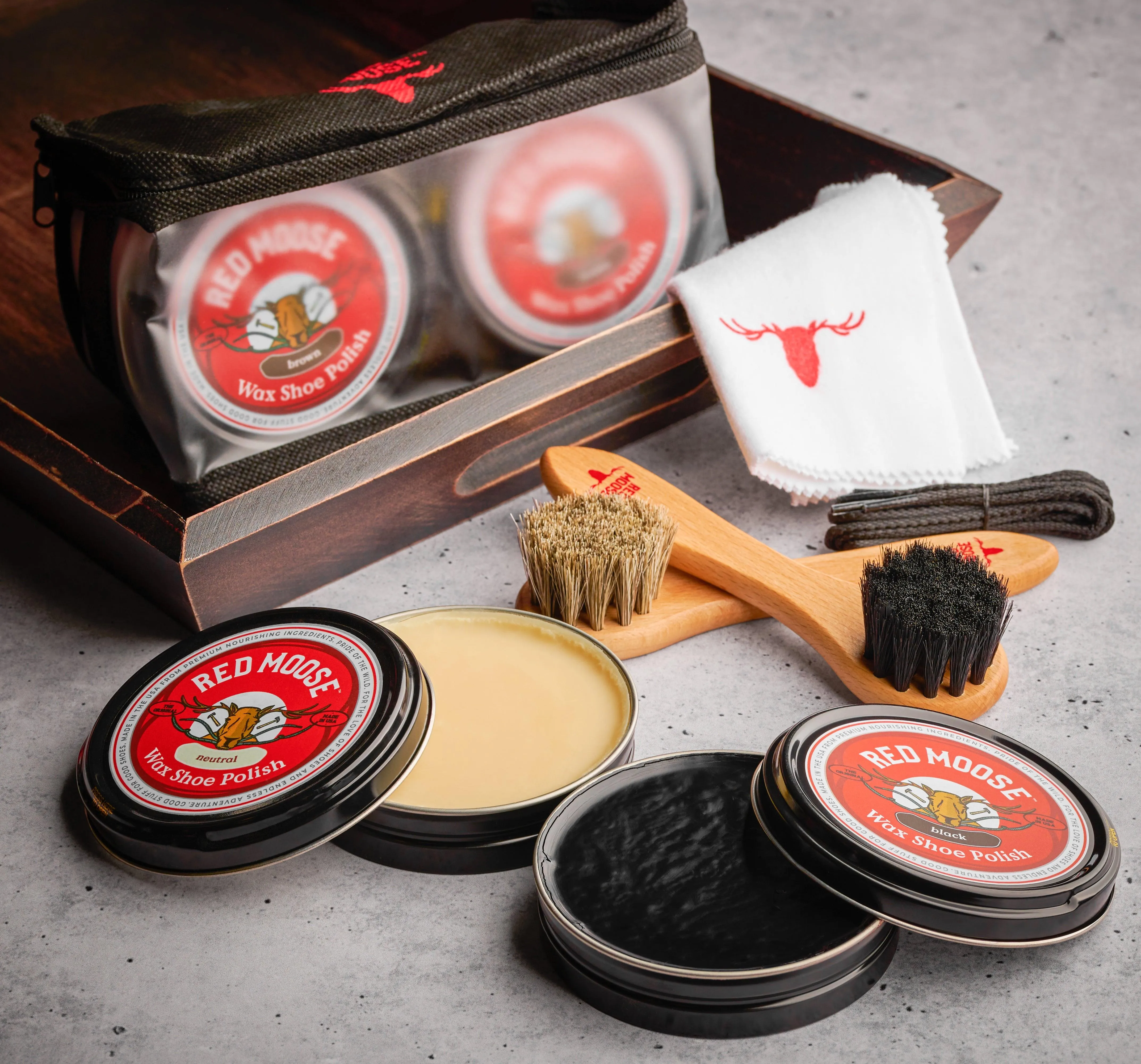 Wax Shoe Polish Kit