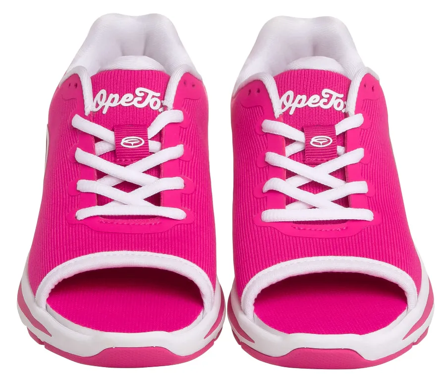 Women's Open Toe Sneaker Hot Pink