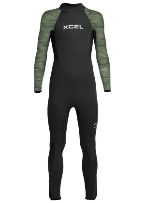 Xcel Boys Axis 3/2mm Back Zip Steamer Wetsuit